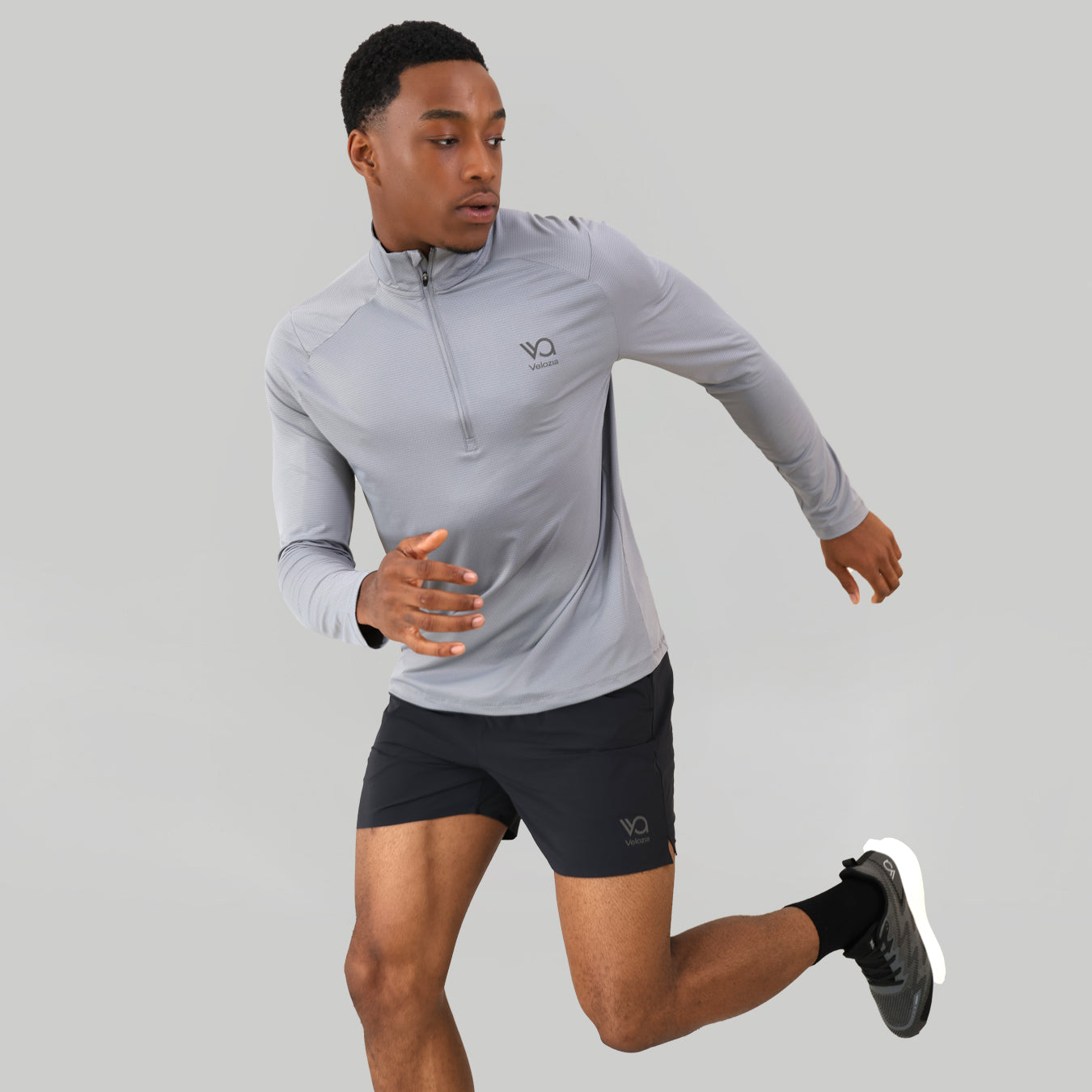 Core 1/4 Zip Top - Balance Grey