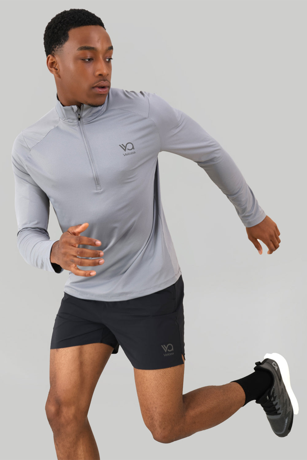 Core 1/4 Zip Top - Balance Grey