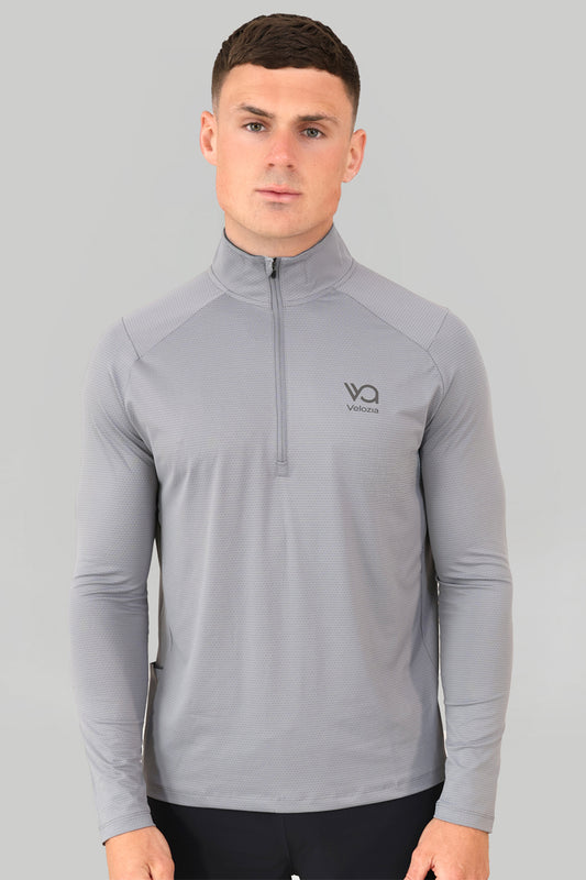 Core 1/4 Zip Top - Balance Grey