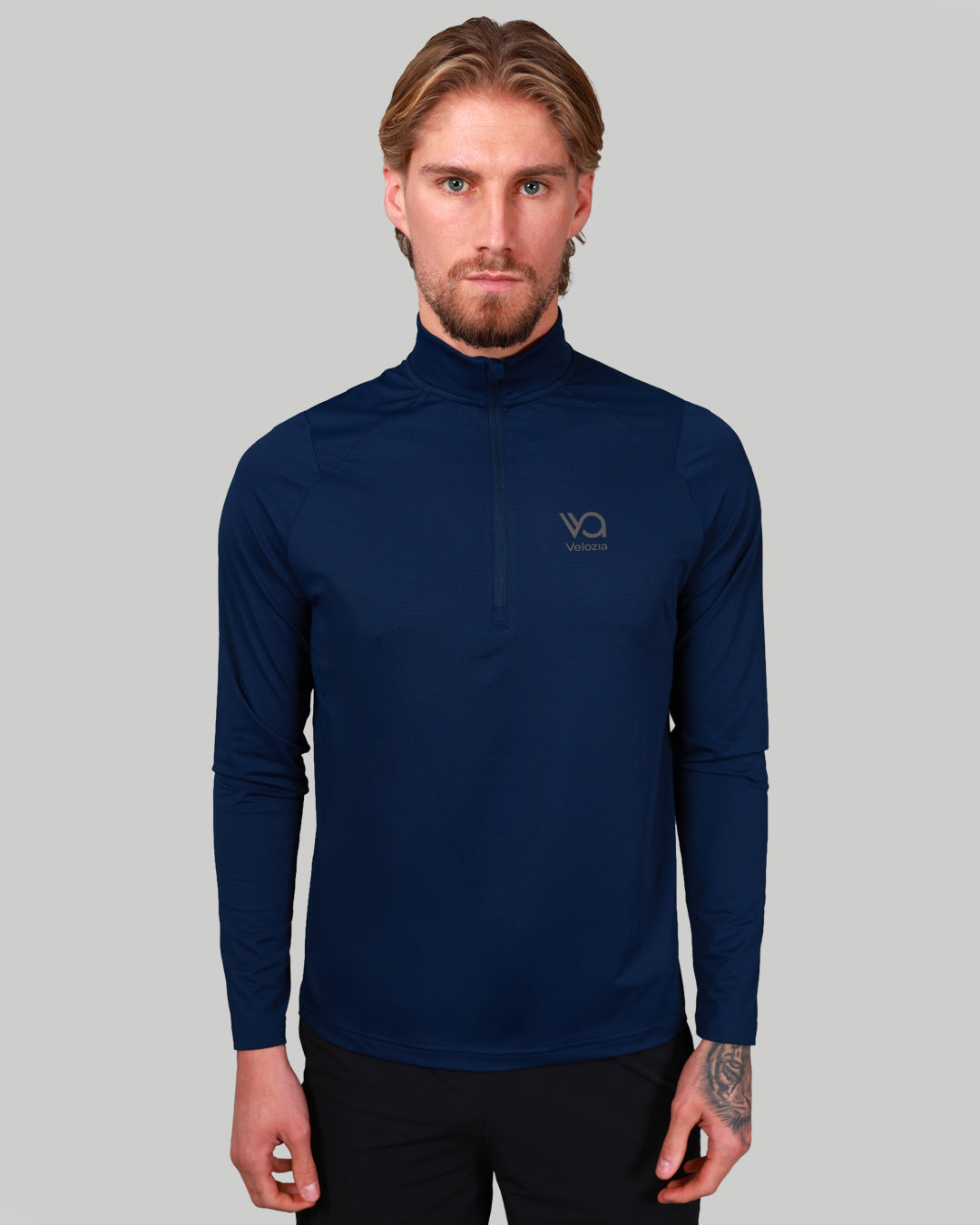 Velozia Core 1/4 Zip Top Purpose Blue | Velozia Sportswear