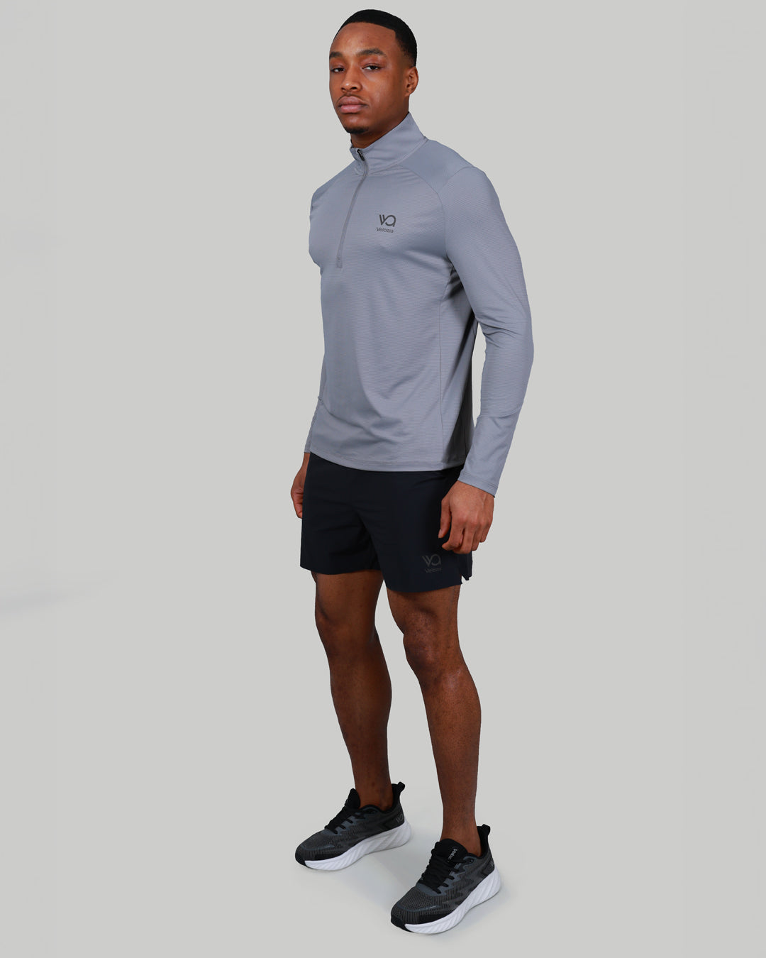 Velozia Core 1/4 Zip Top Balance Grey | Velozia Sportswear