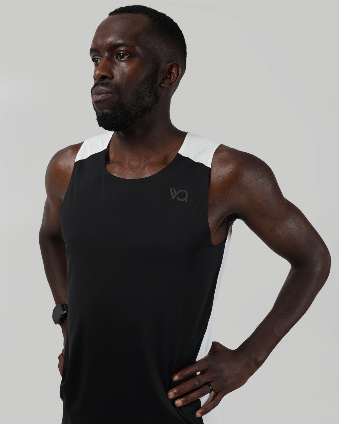 Velocity Singlet - Black & Flight Grey